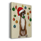 Christmas Boxer and Bauble Ball - Gallery Wrapped Canvas