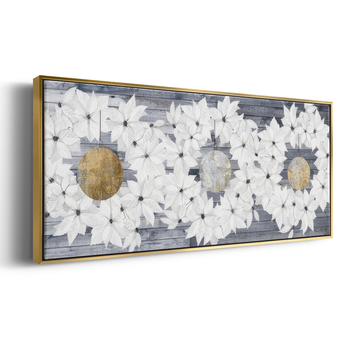 Sophisticated Christmas Collection H - Floater Framed Canvas Print