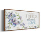 Small Things, Great Love - Floater Framed Canvas Print