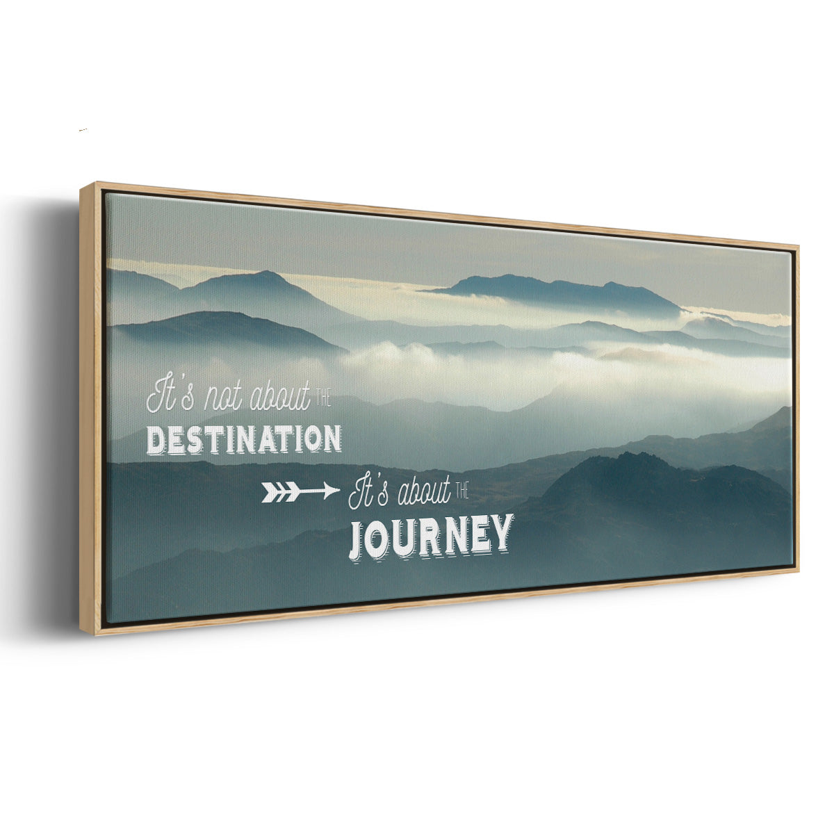 The Journey - Floater Framed Canvas Print