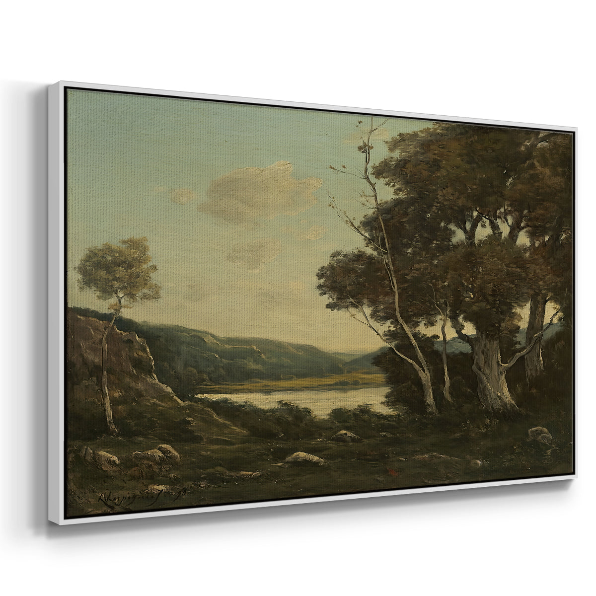 Landscape, 1898 - Floater Framed Canvas Print