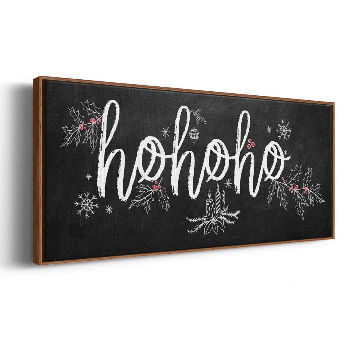 Ho Ho Ho - Floater Framed Canvas Print