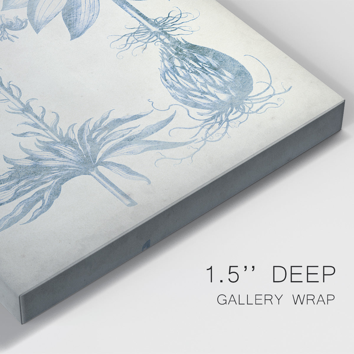 Blue Fresco Floral I Premium Gallery Wrapped Canvas - Ready to Hang