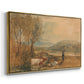 Lulworth Castle, Dorset, c. 1820 - Floater Framed Canvas Print