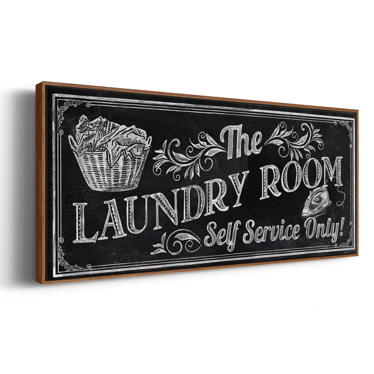 Self Service - Floater Framed Canvas Print
