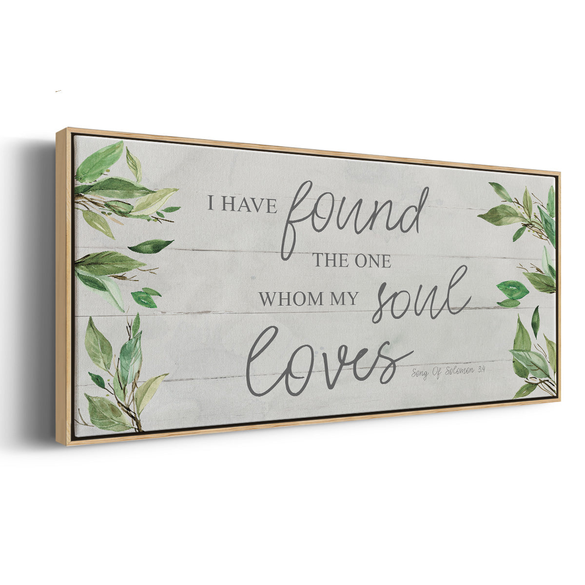 Soul Loves - Floater Framed Canvas Print