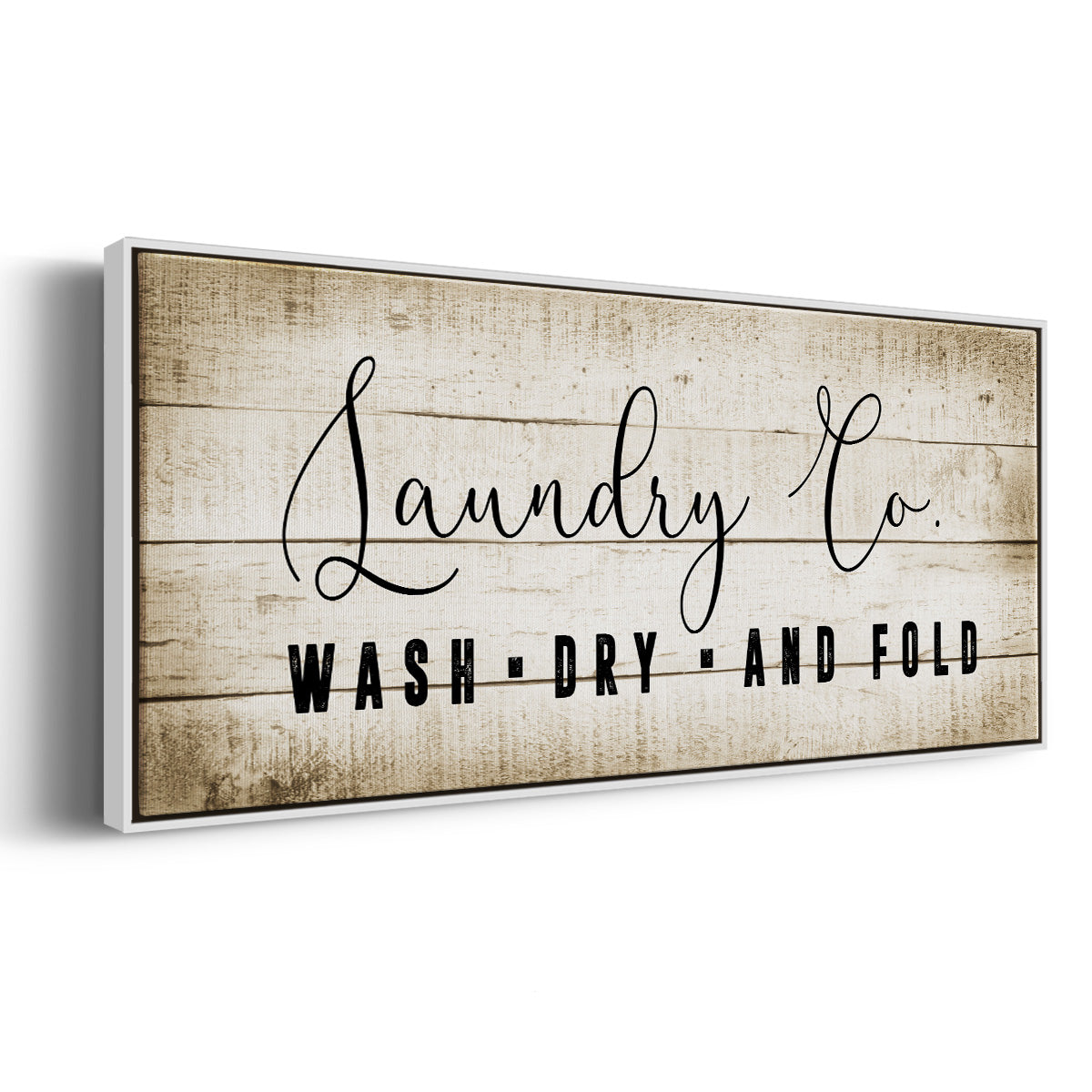 Laundry Co. - Floater Framed Canvas Print
