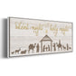 Silent Night Nativity - Floater Framed Canvas Print