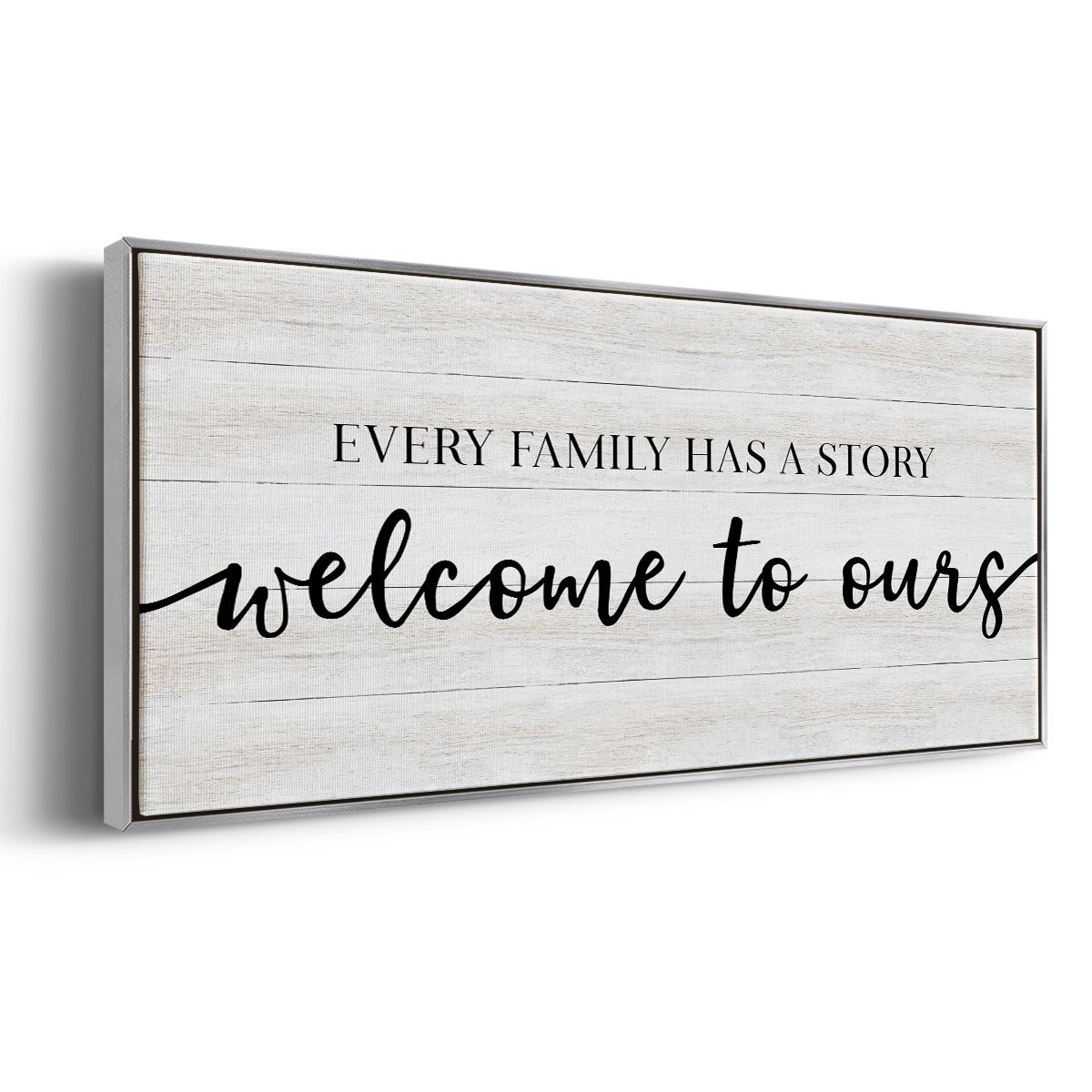 Family Story - Floater Framed Canvas Print