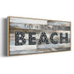 Better at the Beach - Floater Framed Canvas Print