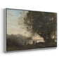 Dance Under the Trees at the Edge of the Lake, c. 1865-1870 - Floater Framed Canvas Print