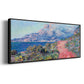 The Red Road Near Menton, 1884 - Floater Framed Canvas Print