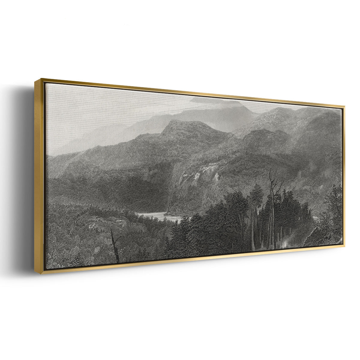 The Smoky Mountains - Floater Framed Canvas Print
