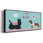 Valendogs Collection C - Floater Framed Canvas Print