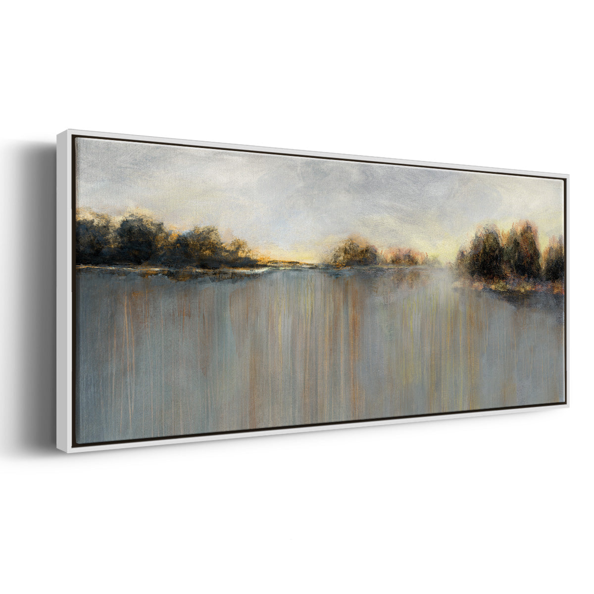 Rain at Dawn - Floater Framed Canvas Print