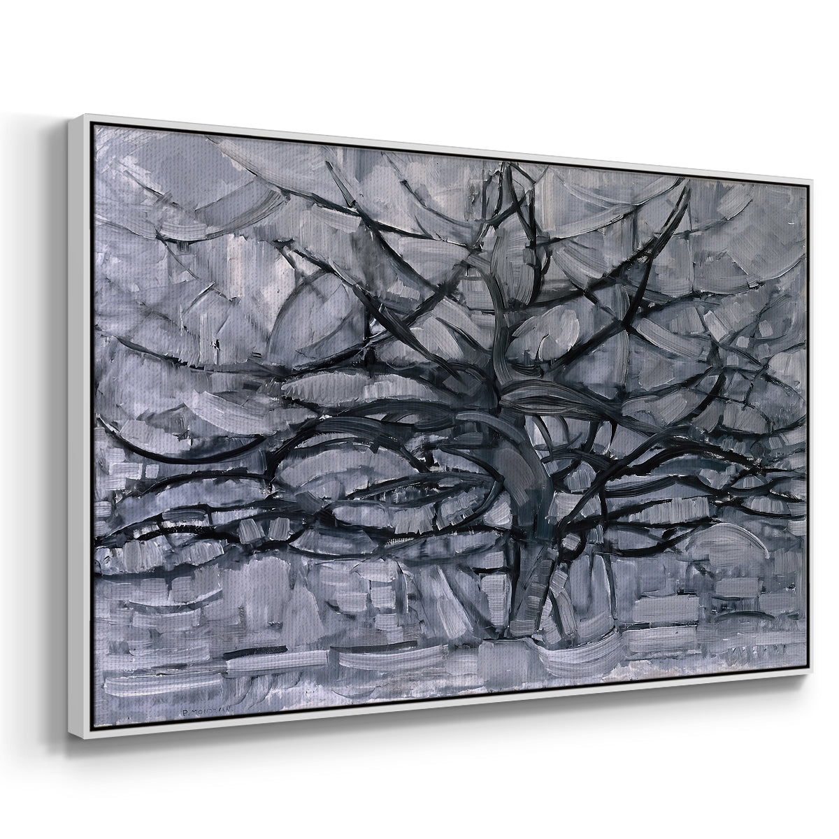 The Gray Tree, 1911 - Floater Framed Canvas Print