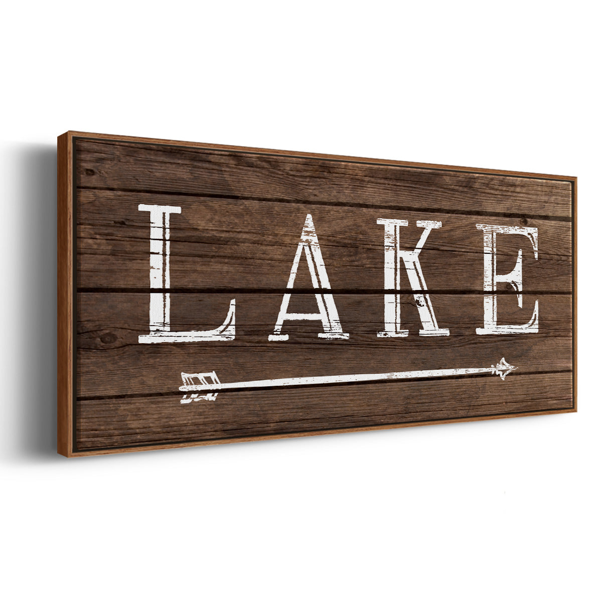 To the Lake - Floater Framed Canvas Print