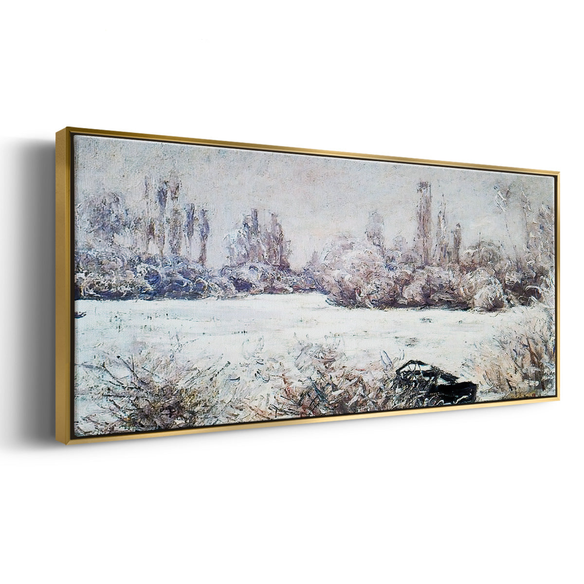 The Frost, 1880 - Floater Framed Canvas Print