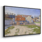 Gasometers at Clichy, 1886 - Floater Framed Canvas Print