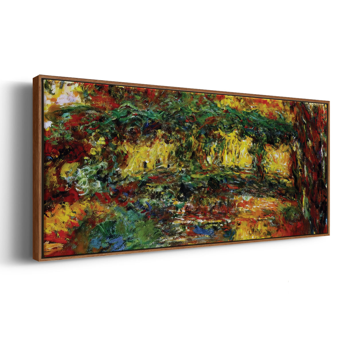 The Japanese Bridge, 1922 - Floater Framed Canvas Print