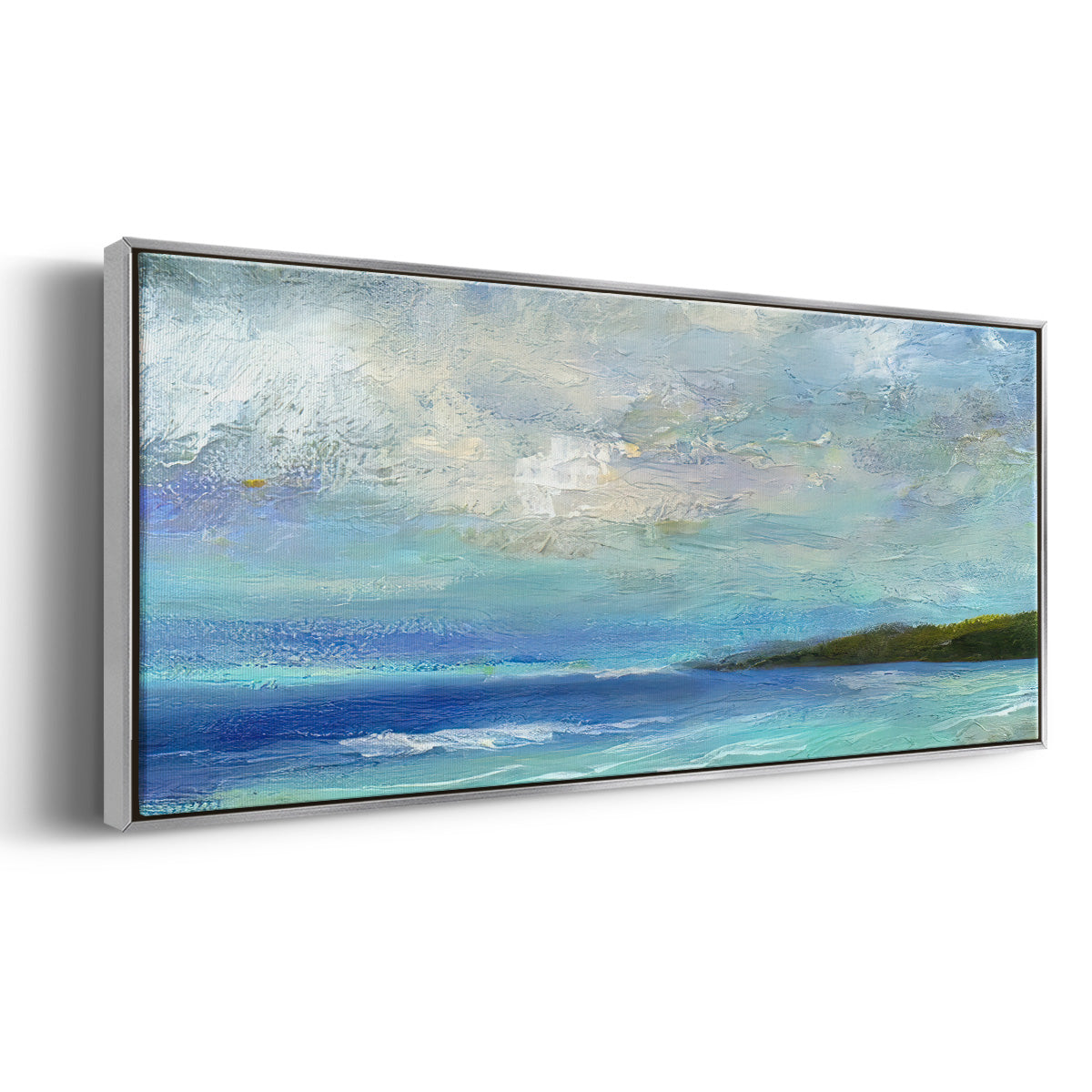 Island Inlet - Floater Framed Canvas Print