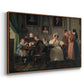 The Waagepetersen Family, 1836 - Floater Framed Canvas Print