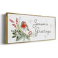 Winter Visitor Collection D - Floater Framed Canvas Print