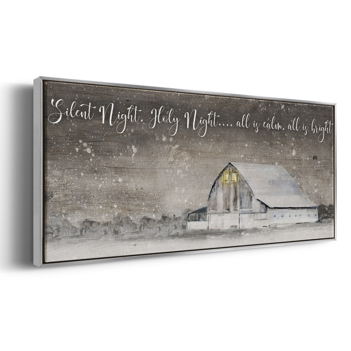 Silent Night - Floater Framed Canvas Print