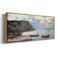 Sunset at Étretat, 1885 - Floater Framed Canvas Print
