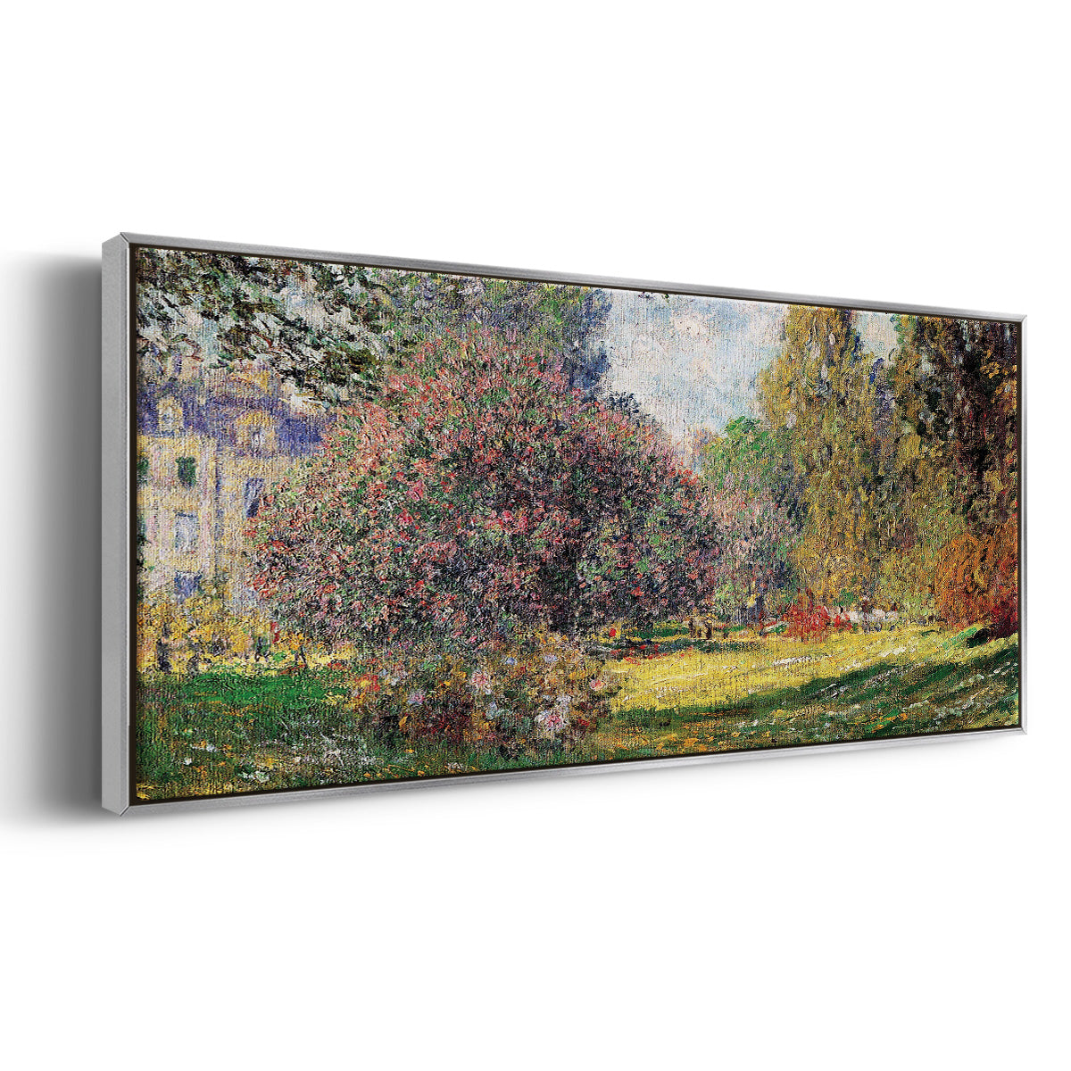 The Park - Floater Framed Canvas Print