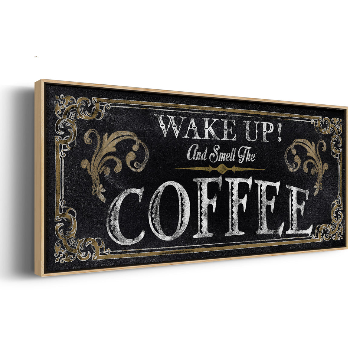 Wake Up! - Floater Framed Canvas Print