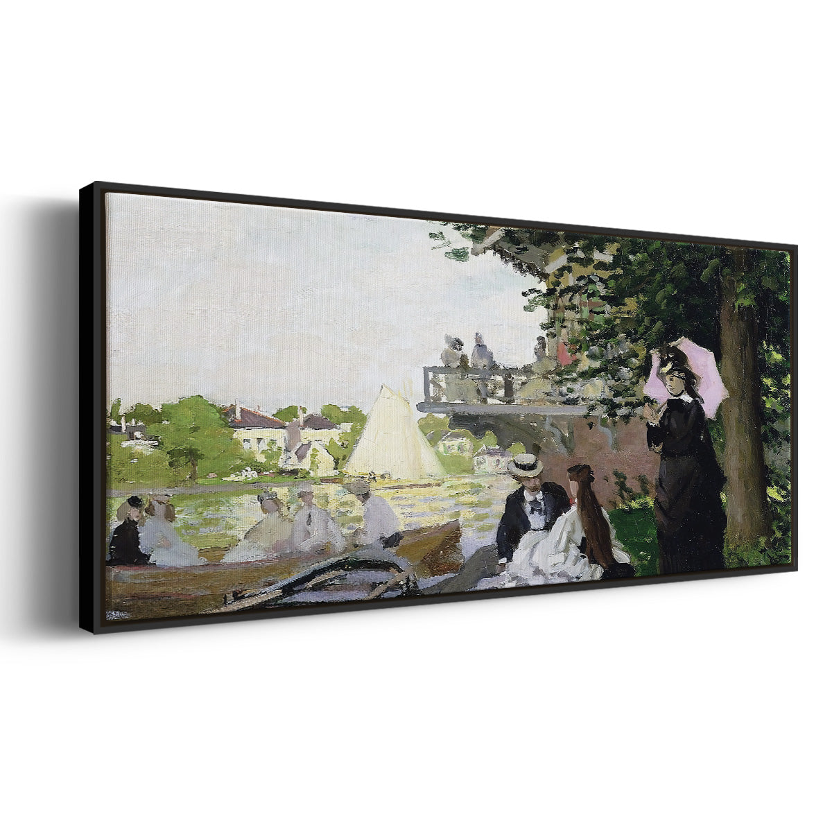 Garden House on the Zaan, Zaandam, 1871 - Floater Framed Canvas Print