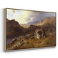 Lledr Valley in Wales, 1864 - Floater Framed Canvas Print