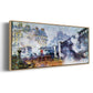 The Europe Bridge Saint Lazare Station in Paris - Floater Framed Canvas Print