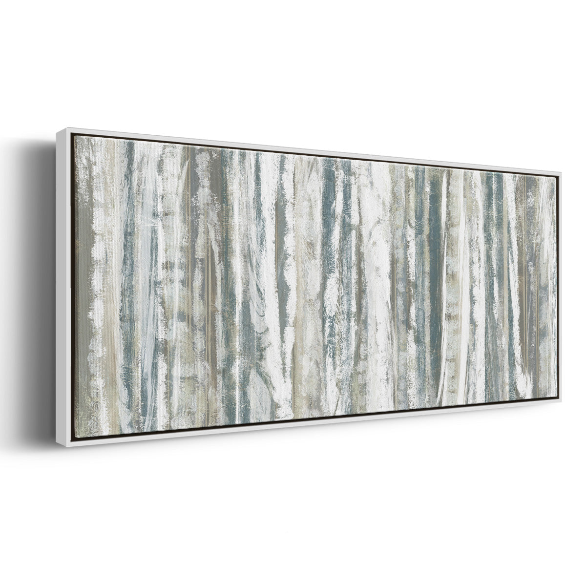 Treeline Strata I - Floater Framed Canvas Print