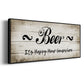 Beer Happy Hour - Floater Framed Canvas Print