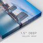 Boston Skyline with Financial District and Boston Harbor at Sunset - Canvas Art Print