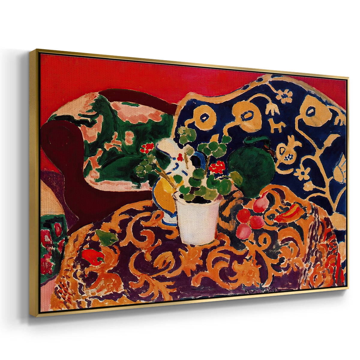 Spanish Still Life, c. 1910 - Floater Framed Canvas Print