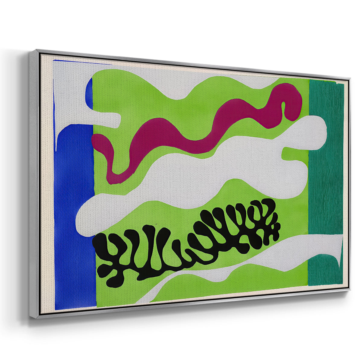 The Lagoon (Le lagon), from Jazz, 1947 - Floater Framed Canvas Print