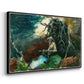 Campfire, Adirondacks, 1892 - Floater Framed Canvas Print