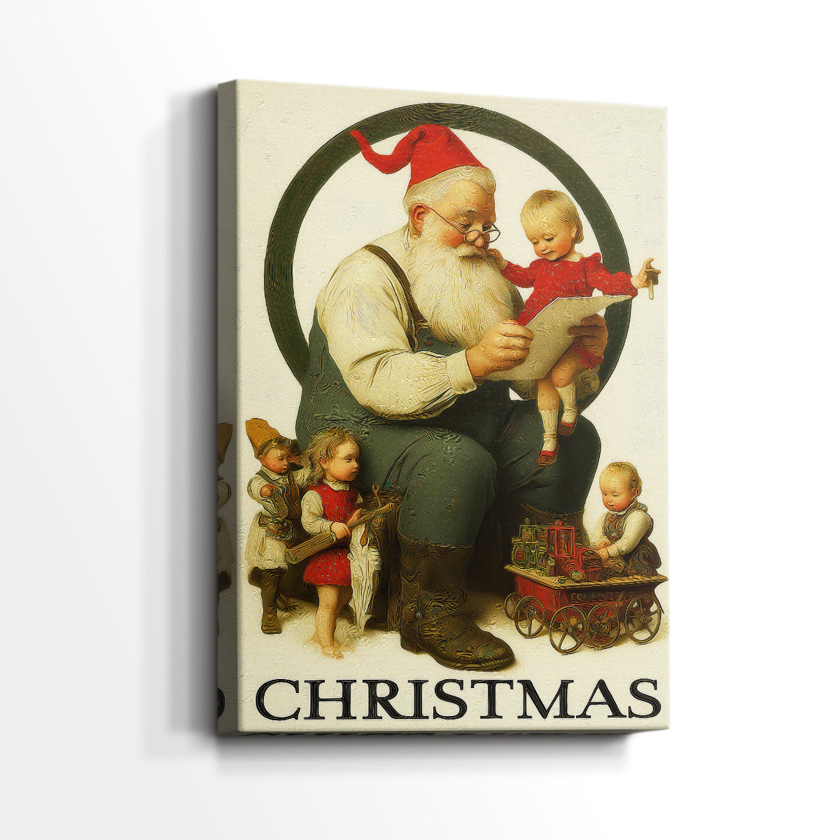 Warm Lantern Carols at Dawn - Canvas Art Print