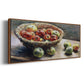 The Plate with Apples, 1880 - Floater Framed Canvas Print