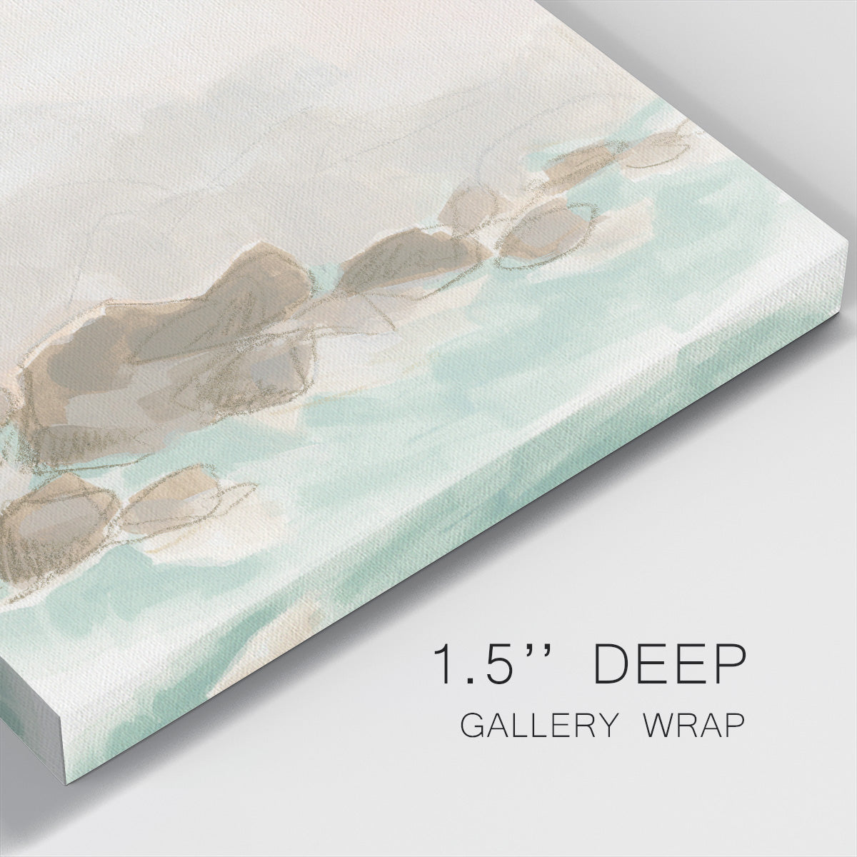 Beach Stones I-Premium Gallery Wrapped Canvas - Ready to Hang