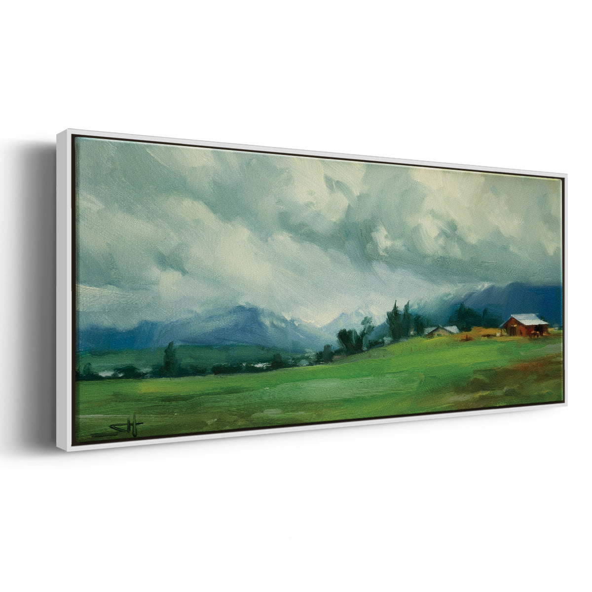 Wallowa Valley - Floater Framed Canvas Print