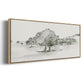 Scenic Scribble II - Floater Framed Canvas Print
