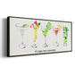 Happy Hour Cocktails - Floater Framed Canvas Print