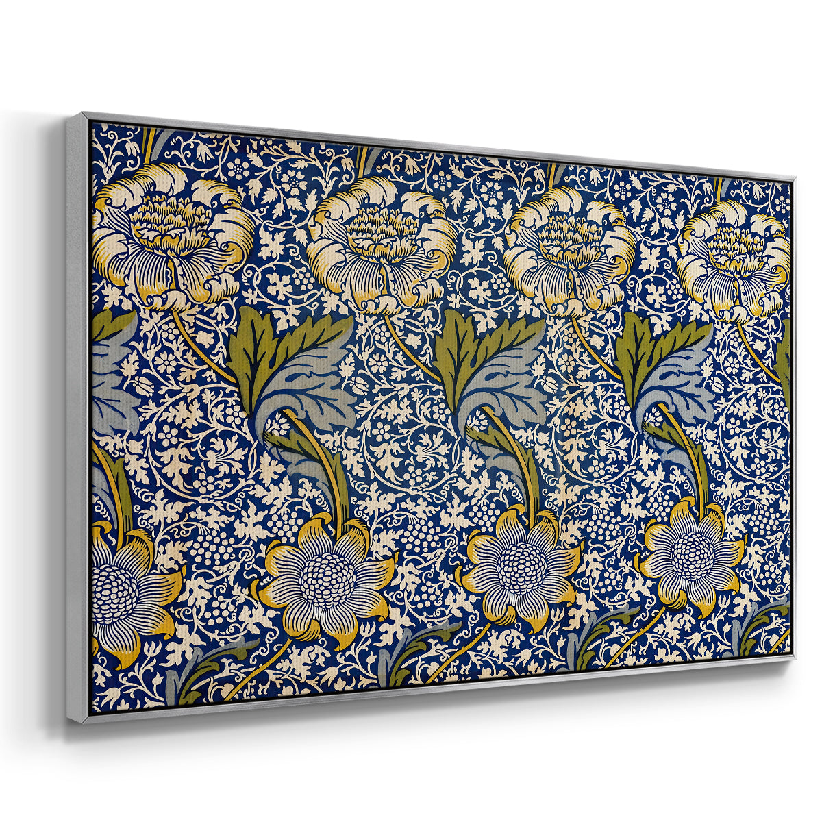 Kennet - Indigo/Gold, 1883 - Floater Framed Canvas Print