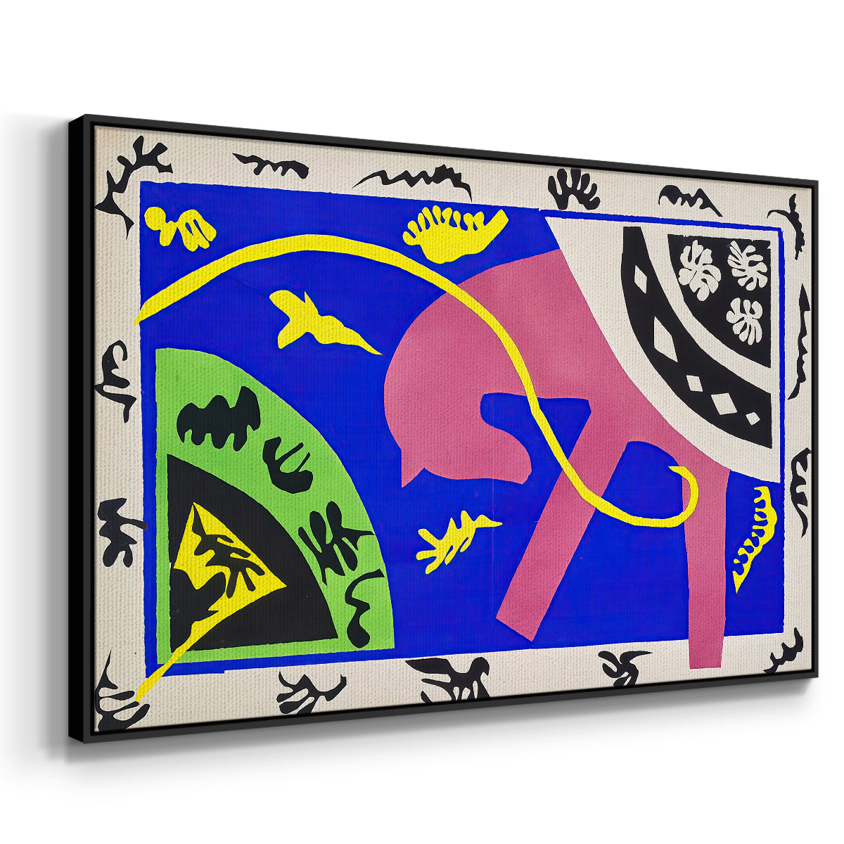 The Horse, the Rider and the Clown, from Jazz, 1947 - Floater Framed Canvas Print