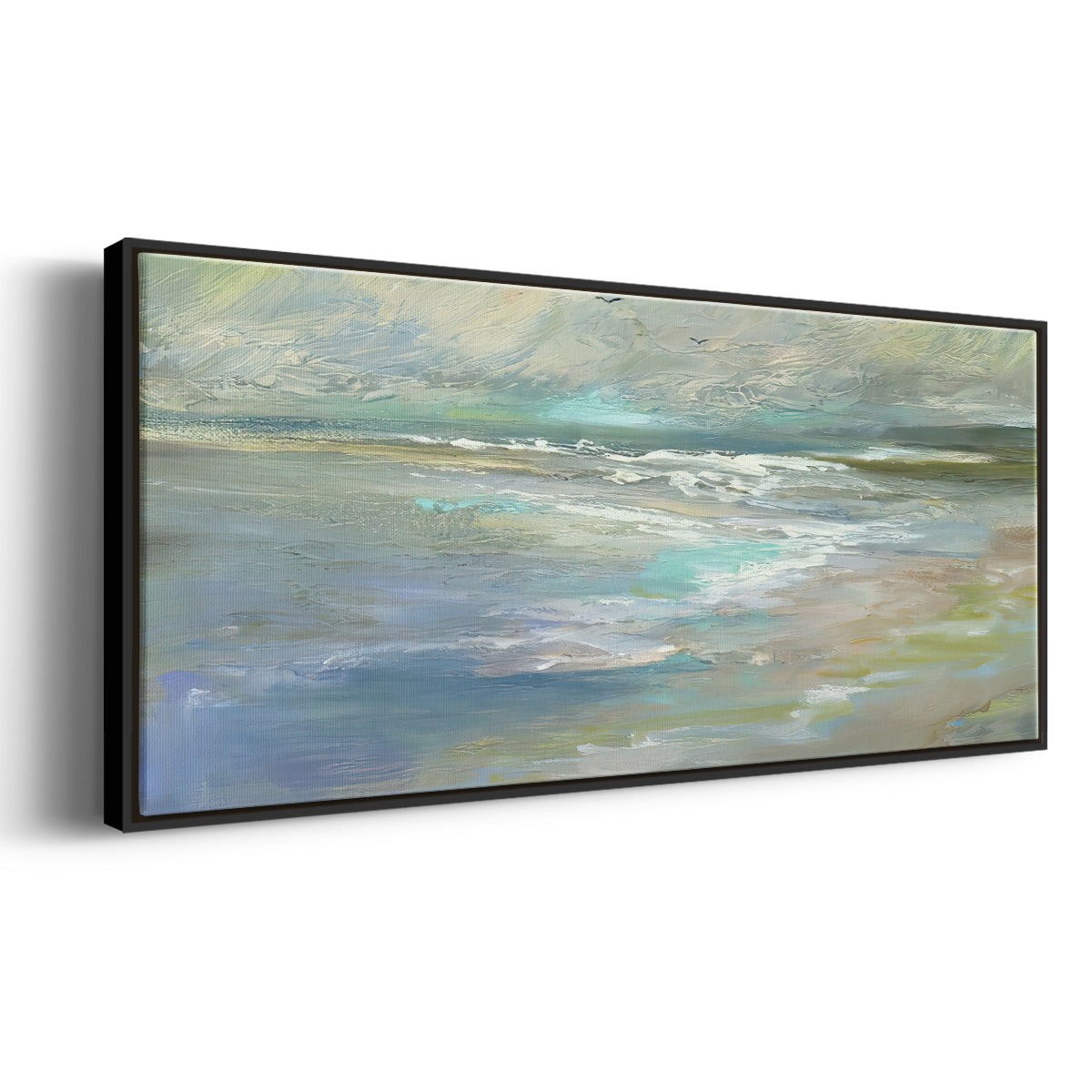 Beach Light I - Floater Framed Canvas Print