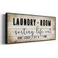 Laundry Room - Floater Framed Canvas Print